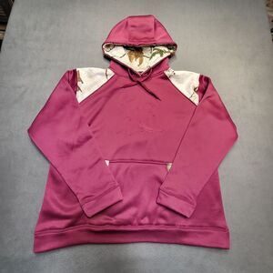 Bushmaster Hoodie Womens L Pink Pullover Sweatshirt Long Sleeve